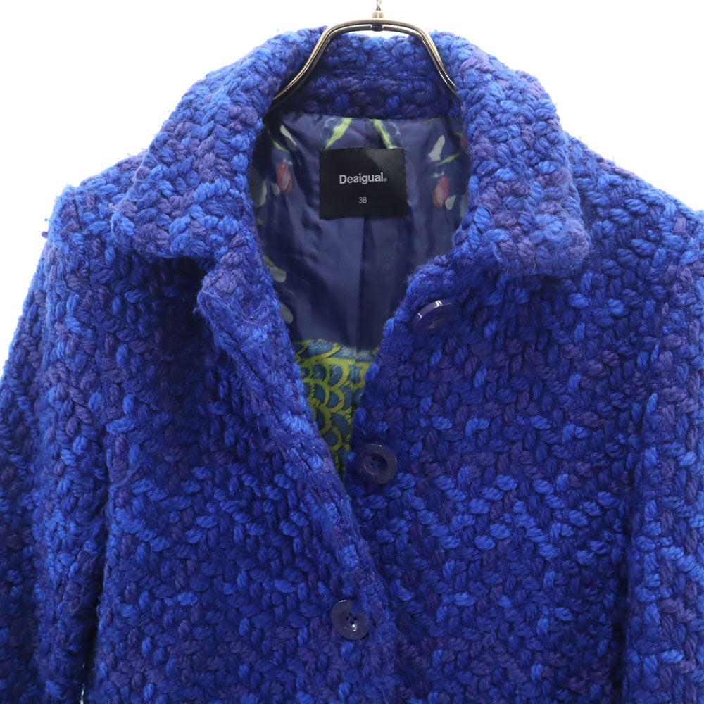 Desigual デシグアル コート 38 ブルー レディース