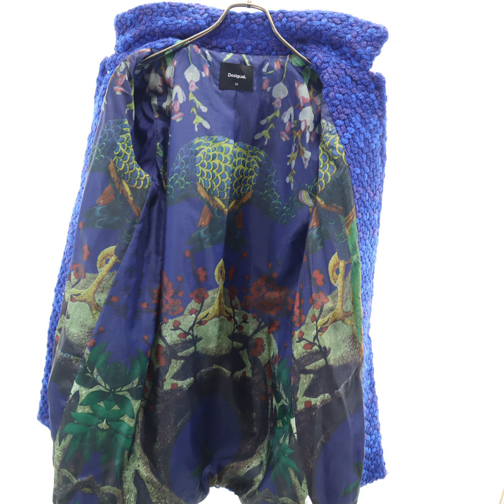 Desigual デシグアル コート 38 ブルー レディース