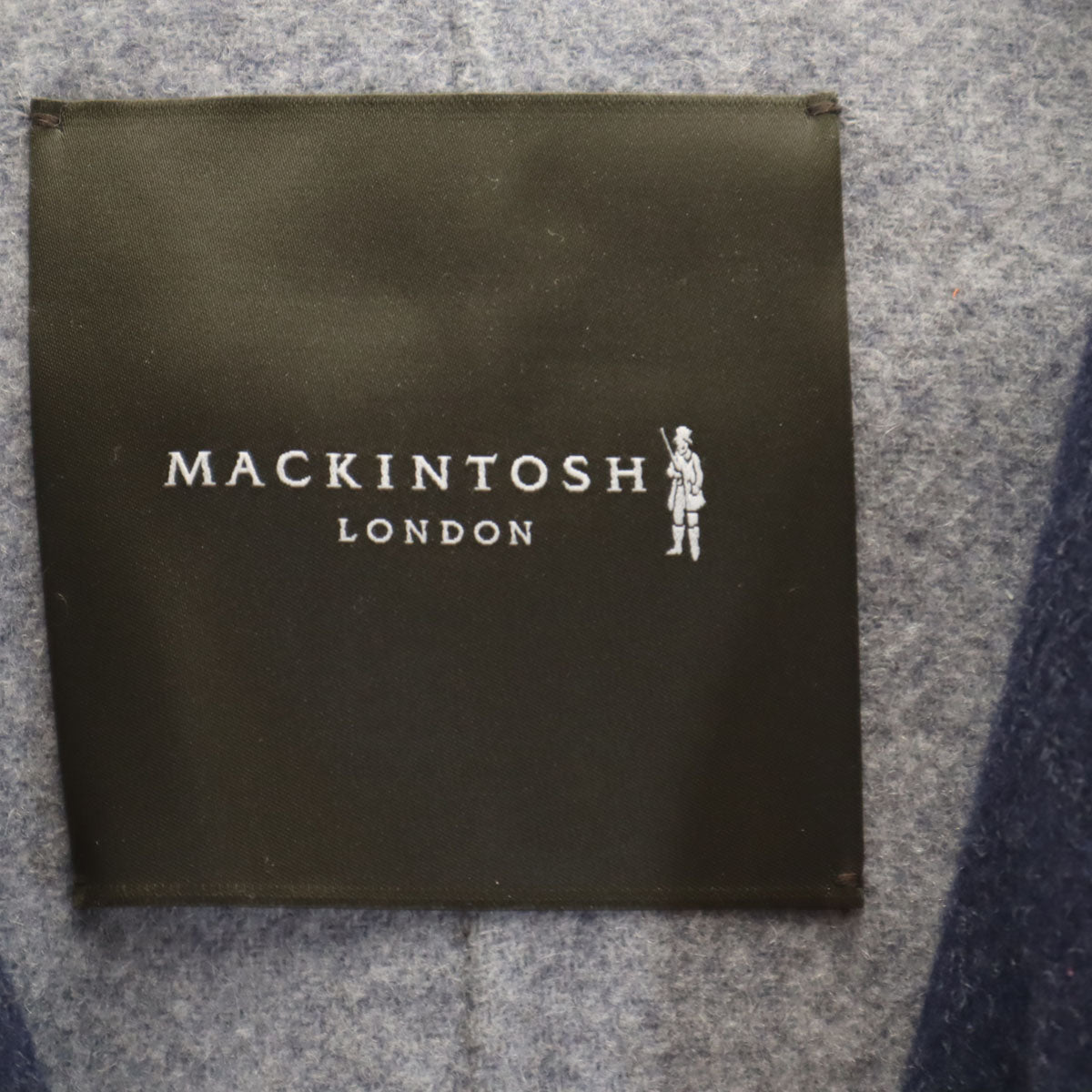 MACKINTOSH LONDON マッキントッシュロンドン 圧縮ウール フーデッド コート 38 ネイビー レディース