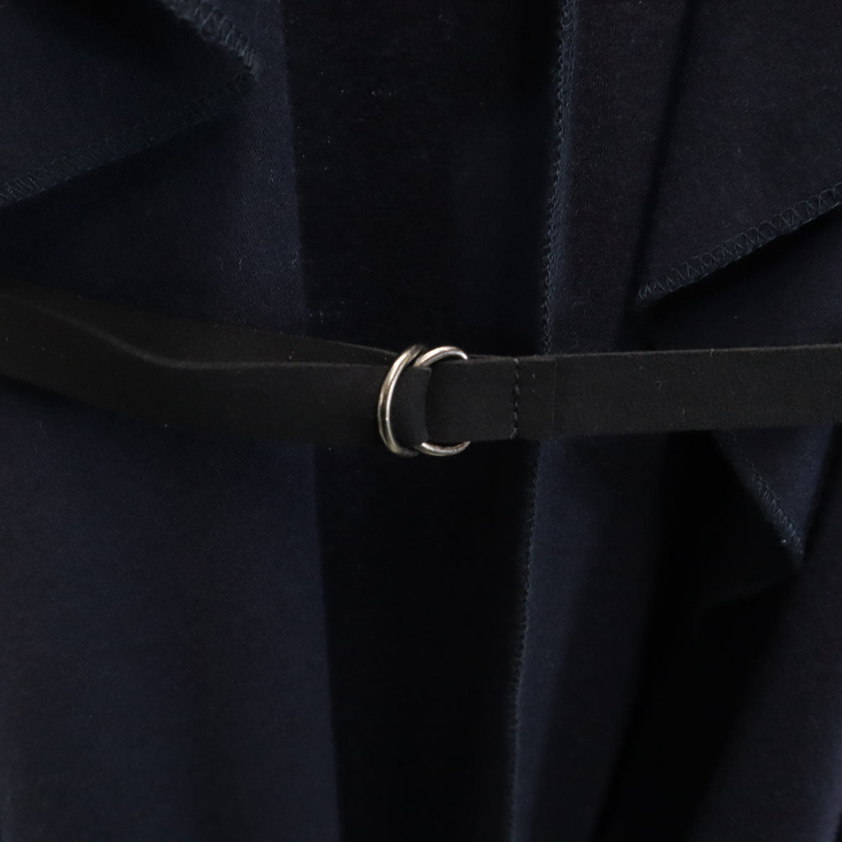 RADIATE ラディエイト 日本製 ウール100% 長袖 ドレープショール ニットカーディガン 38 ネイビー レディース