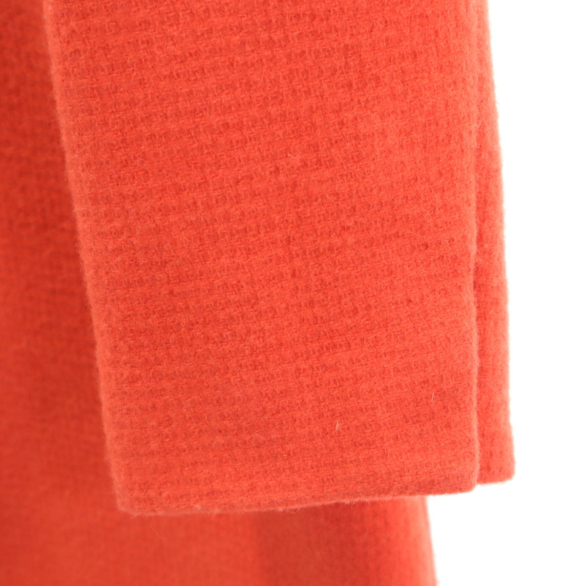 TOMMY HILFIGER トミーヒルフィガー ノーカラーコート L 朱色 レディース