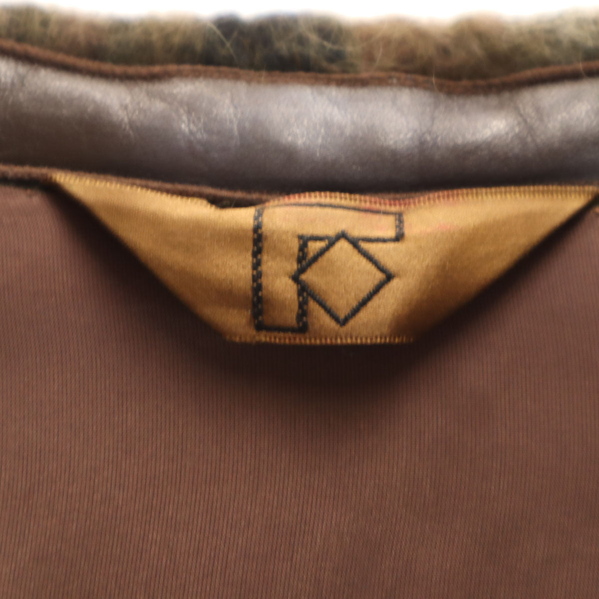 F セーラーカラー コート カーキ レディース