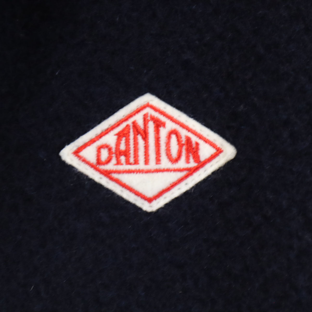Danton ダントン 日本製 ウールブレンド モッサ コート 36 ネイビー くるみボタン レディース
