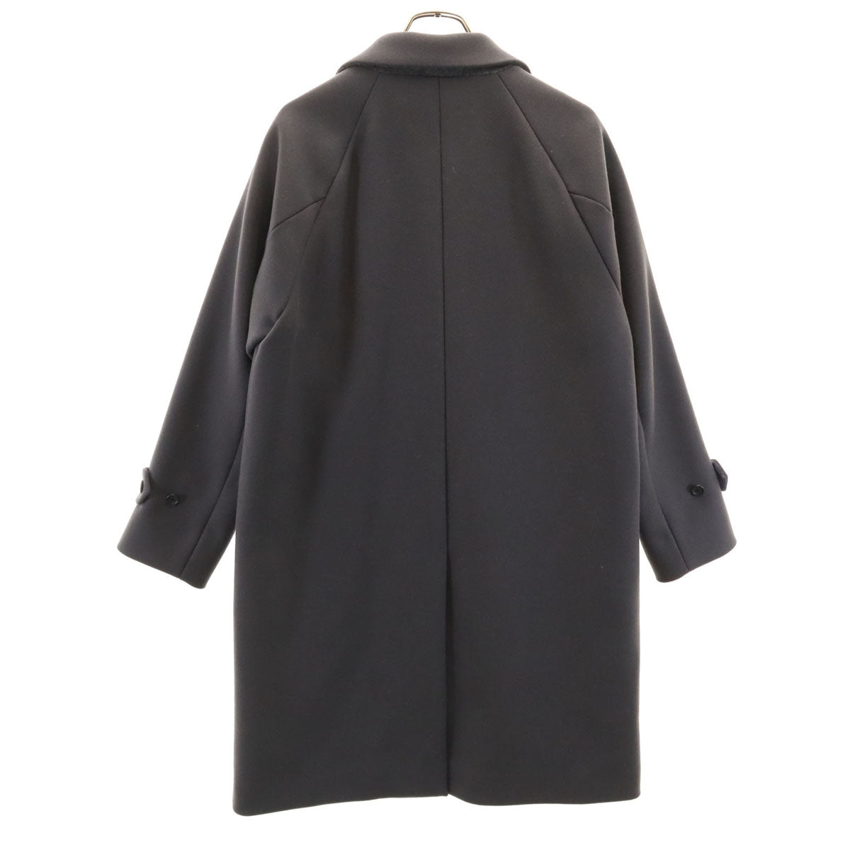 green label relaxing グリーンレーベルリラクシング ウールブレンド メルトン チェスターコート S ネイビー系 FAbRICA TESSUTI メンズ