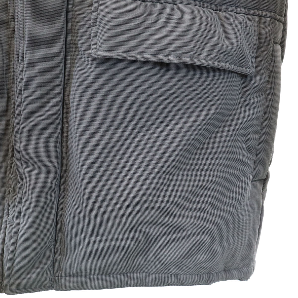 BURBERRY BLACK LABEL バーバリーブラックレーベル ダウンコート L グレー 三陽商会 フォックスファー付き メンズ