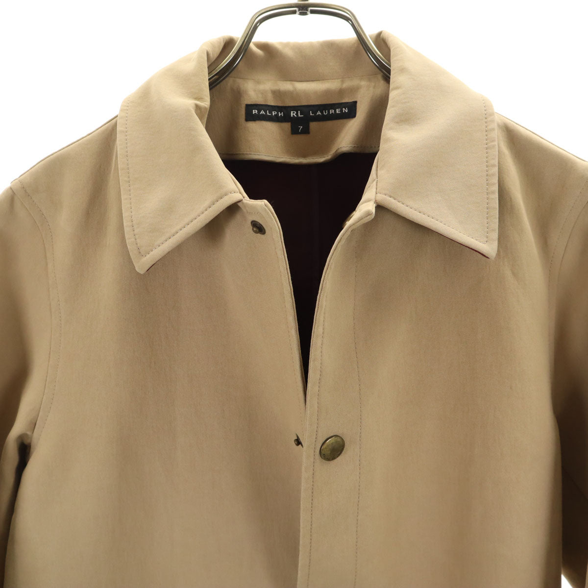 RALPH LAUREN ラルフローレン ボンディング ステンカラーコート 7 ベージュ レディース
