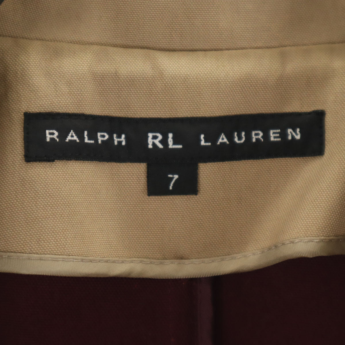 RALPH LAUREN ラルフローレン ボンディング ステンカラーコート 7 ベージュ レディース