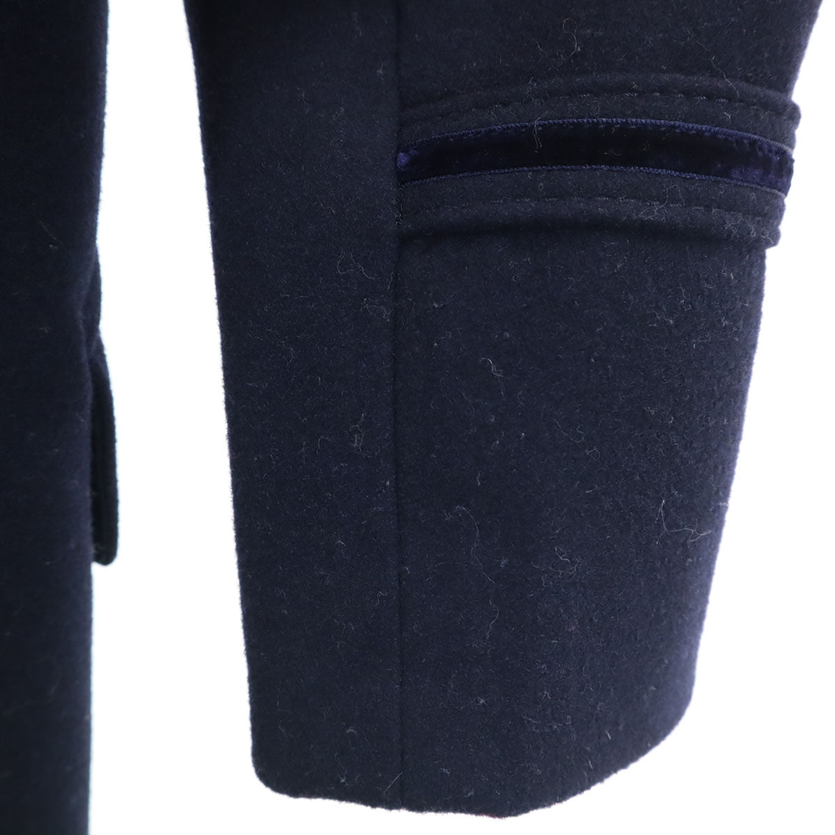 COACH コーチ ウールブレンド ピーコート XS ネイビー メンズ