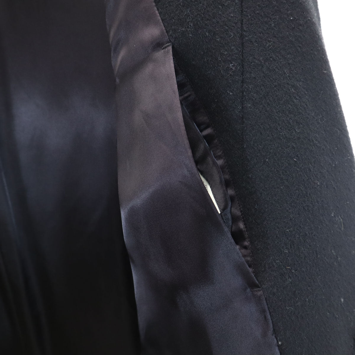 N.HOOLYWOOD エヌハリウッド 日本製 圧縮ウール チェスターコート 38 ブラック メンズ