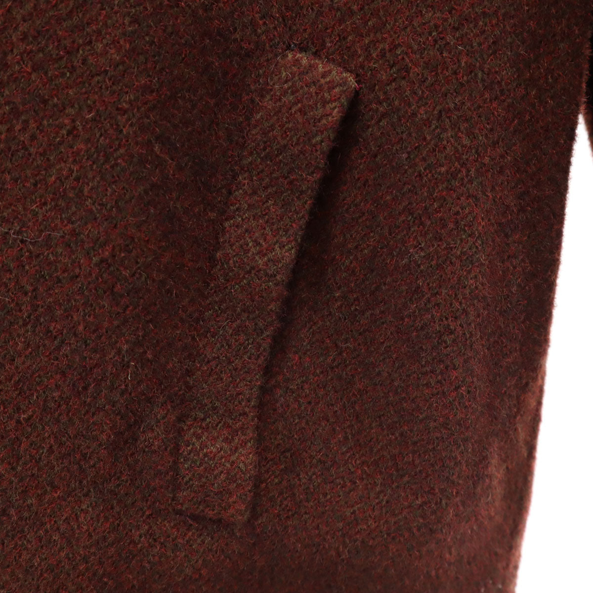 LANVIN ランバン 80s イタリア製 ヴィンテージ ウールコート 46 ブラウン レディース