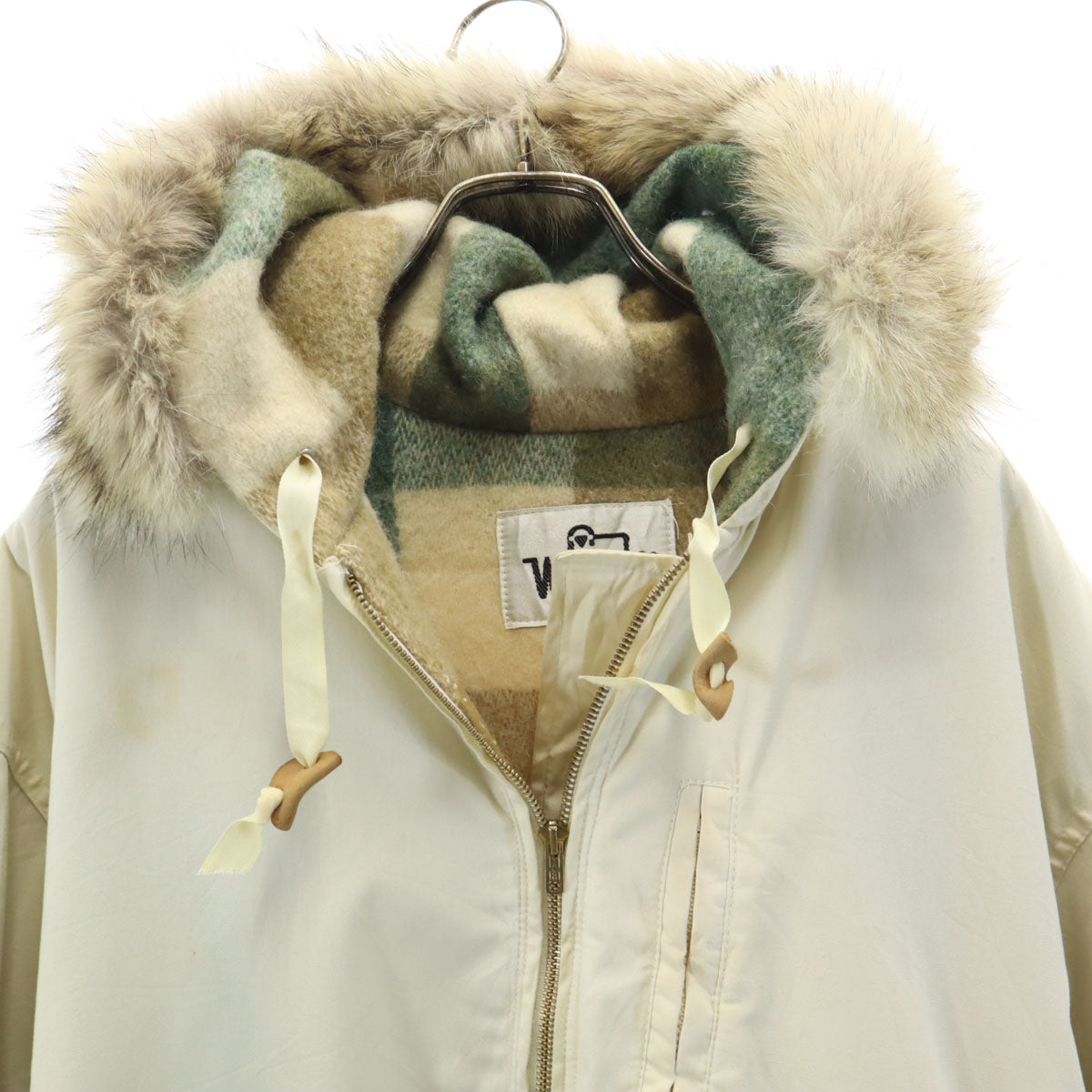 WOOLRICH ウールリッチ 70s ヴィンテージ 白タグ モッズコート XL アイボリー TALONジップ メンズ