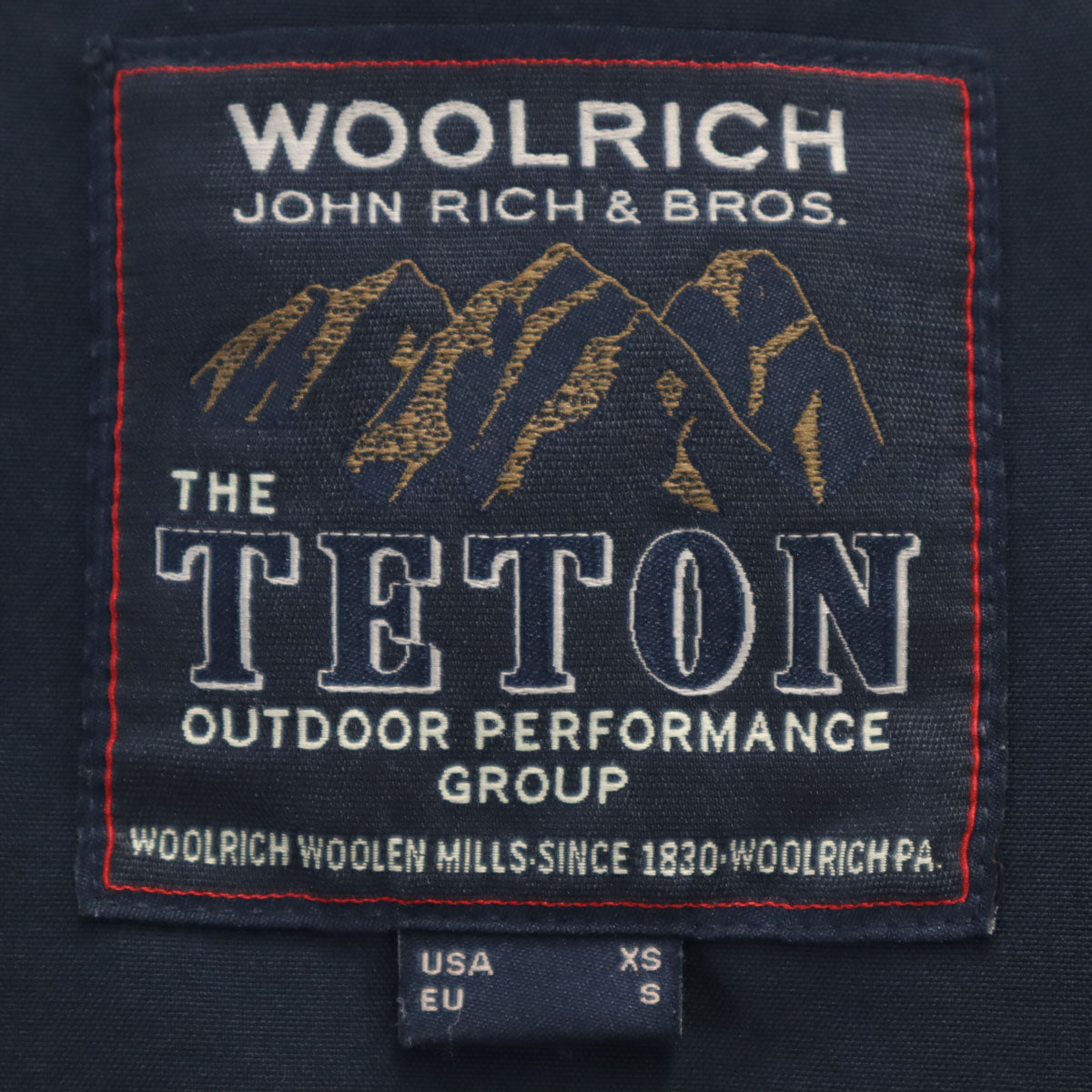 WOOLRICH ウールリッチ テトン ダウンジャケット XS/S ネイビー ゴアテックス メンズ