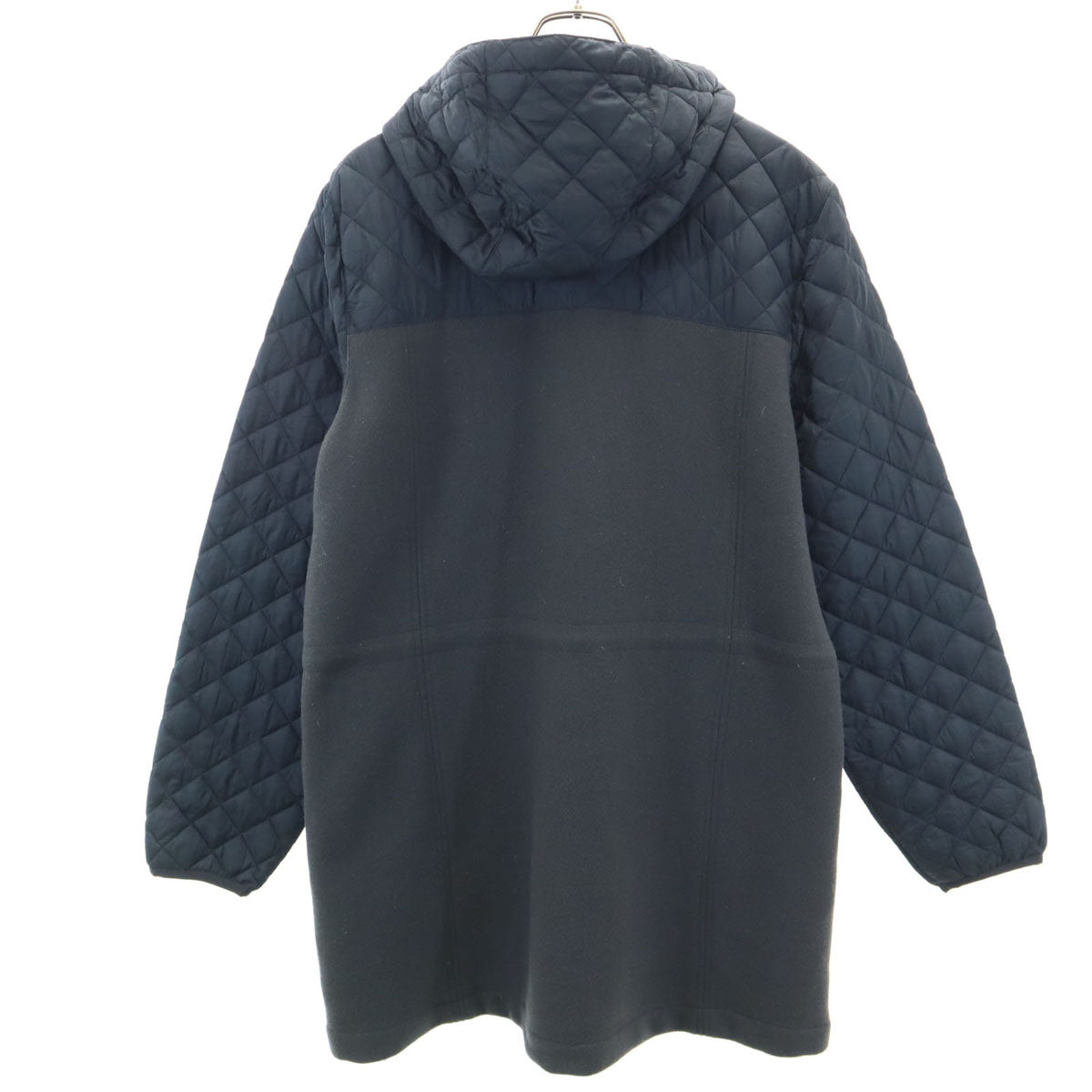 L.L.Bean エルエルビーン キルティング切替 フーデッド コート XL チャコールグレー アウトドア レディース