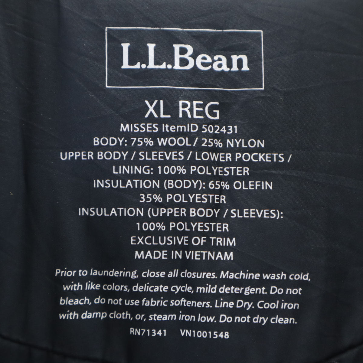 L.L.Bean エルエルビーン キルティング切替 フーデッド コート XL チャコールグレー アウトドア レディース