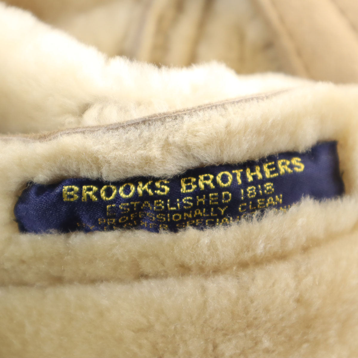 Brooks Brothers ブルックスブラザーズ 80s 90s オールド ダブルブレスト ムートンコート 38 ベージュ ランチ メンズ