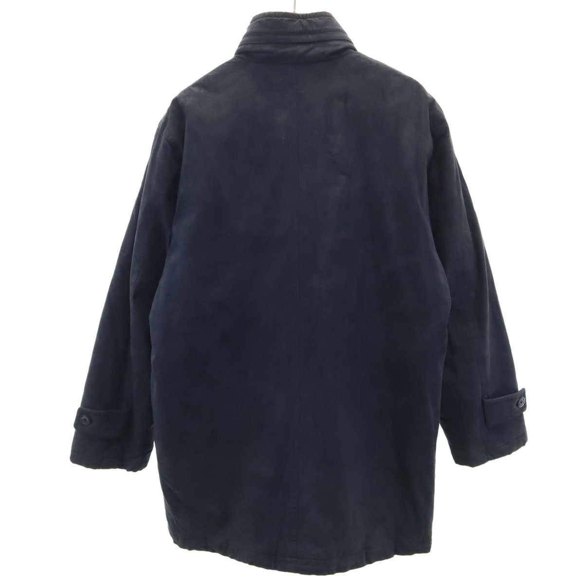 BURBERRY LONDON バーバリーロンドン 日本製 フェイクスエードレザー コート M チャコール系 中綿 三陽商会 メンズ