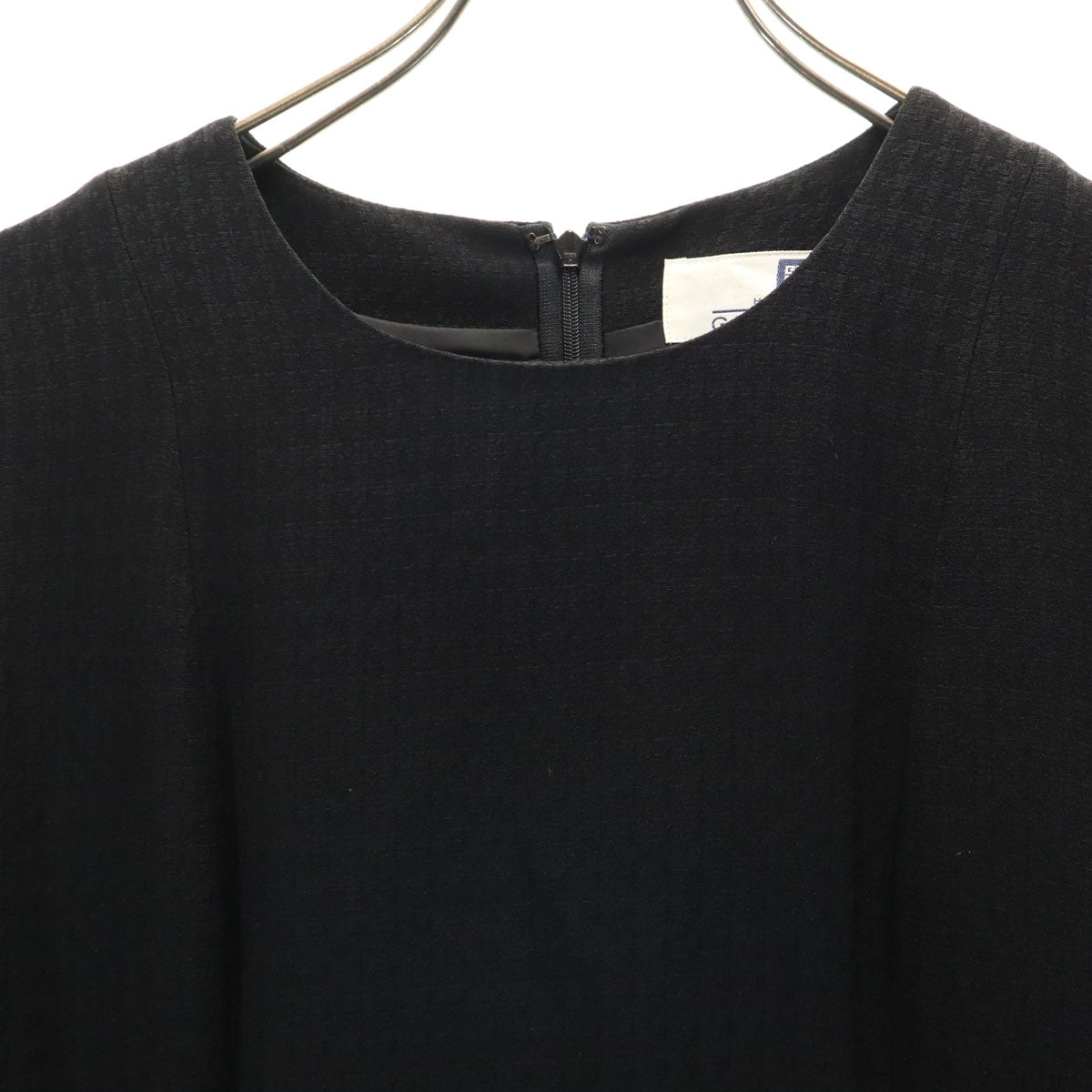 GIVENCHY ジバンシィ 90s 日本製 オールド 柄入り 7分袖 フォーマル ワンピース 10 ブラック アンサンブル レディース