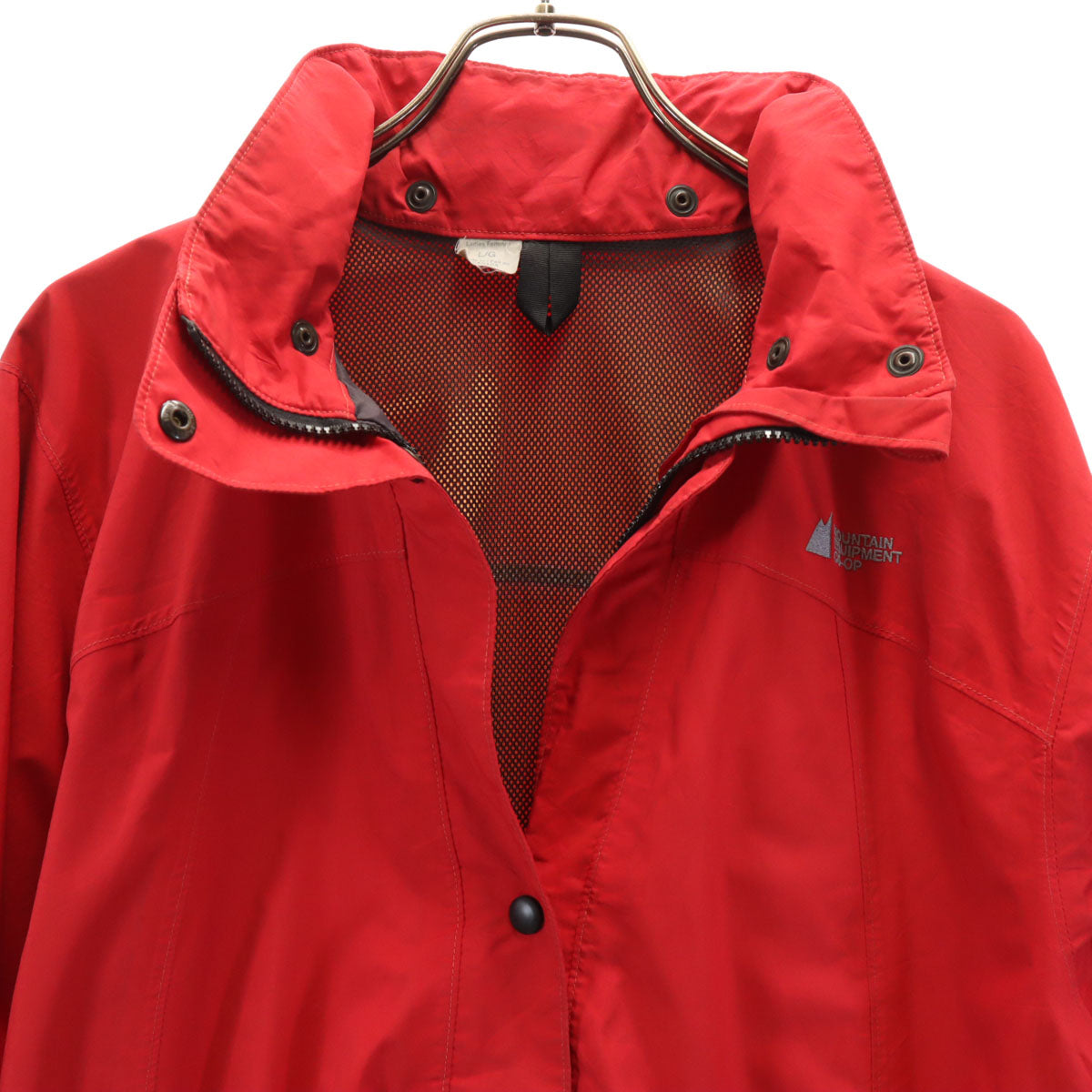 マウンテンイクイップメントコープ カナダ製 ゴアテックス マウンテンパーカー L レッド アウトドア レディース