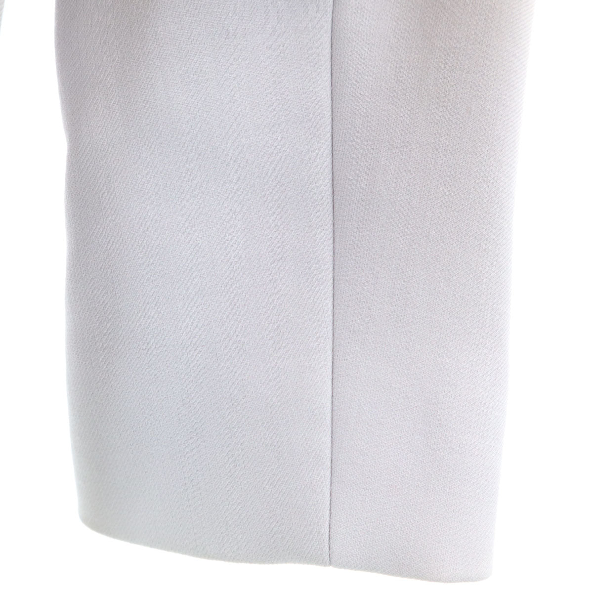 UNITED ARROWS TOKYO ユナイテッドアローズトウキョウ 日本製 ウールブレンド ノーカラーコート 36 グレー 収納カバー付き レディース