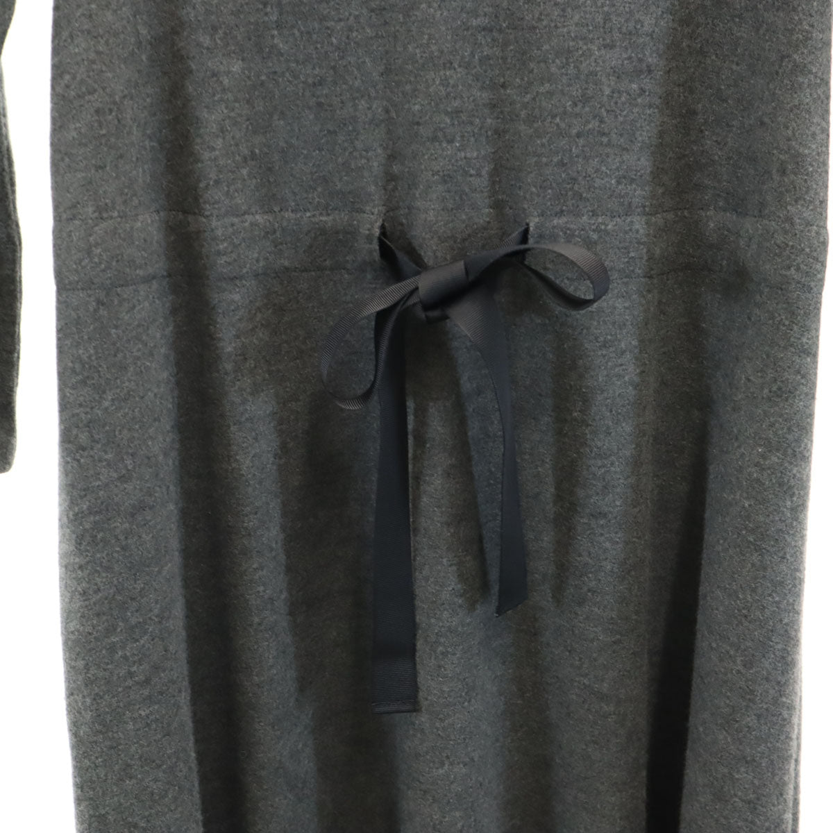 ANAYI アナイ ウール100% 日本製 5分袖 ワンピース 36 グレー レディース