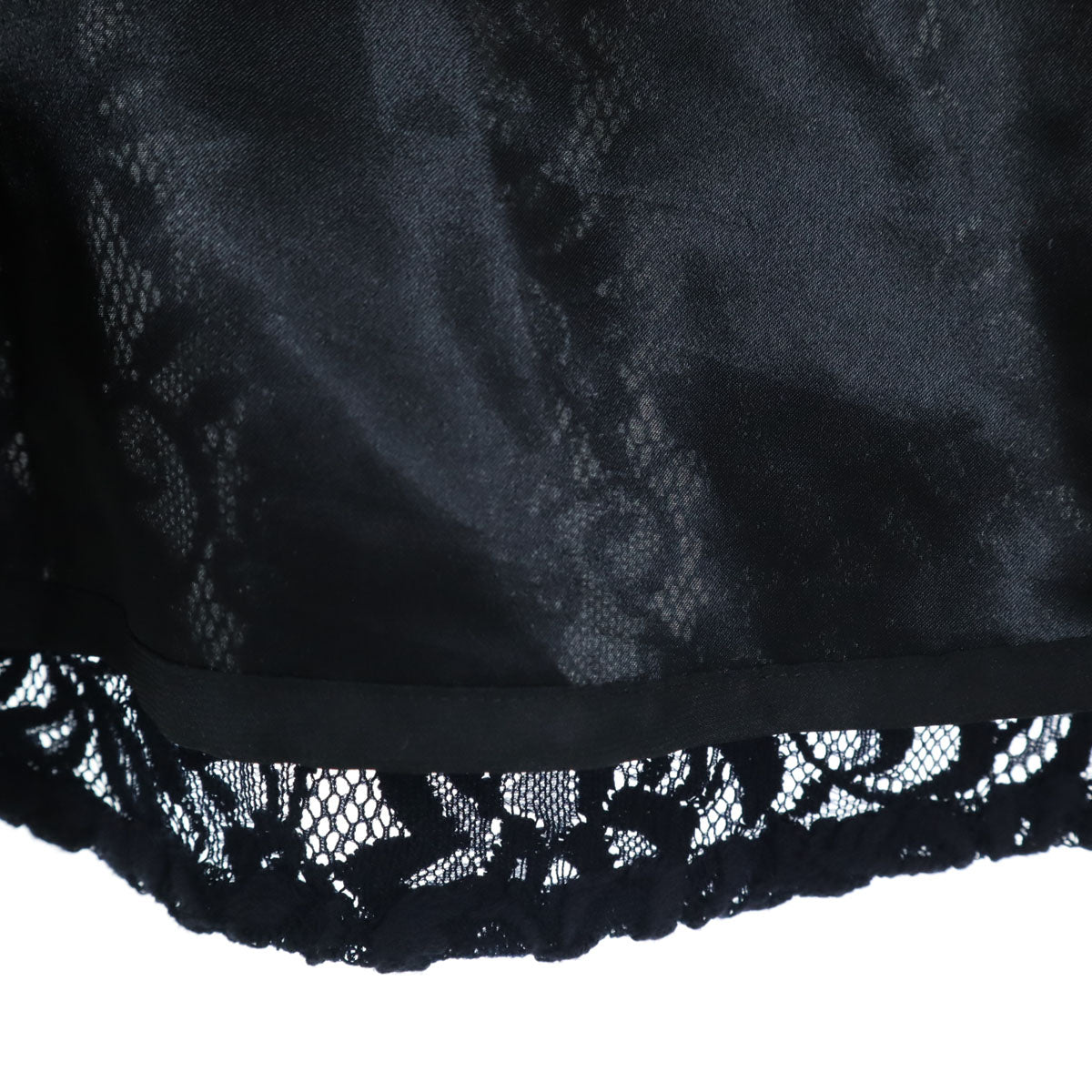 GRACE CONTINENTAL グレースコンチネンタル 長袖 レース ミニワンピース 38 ネイビー レディース