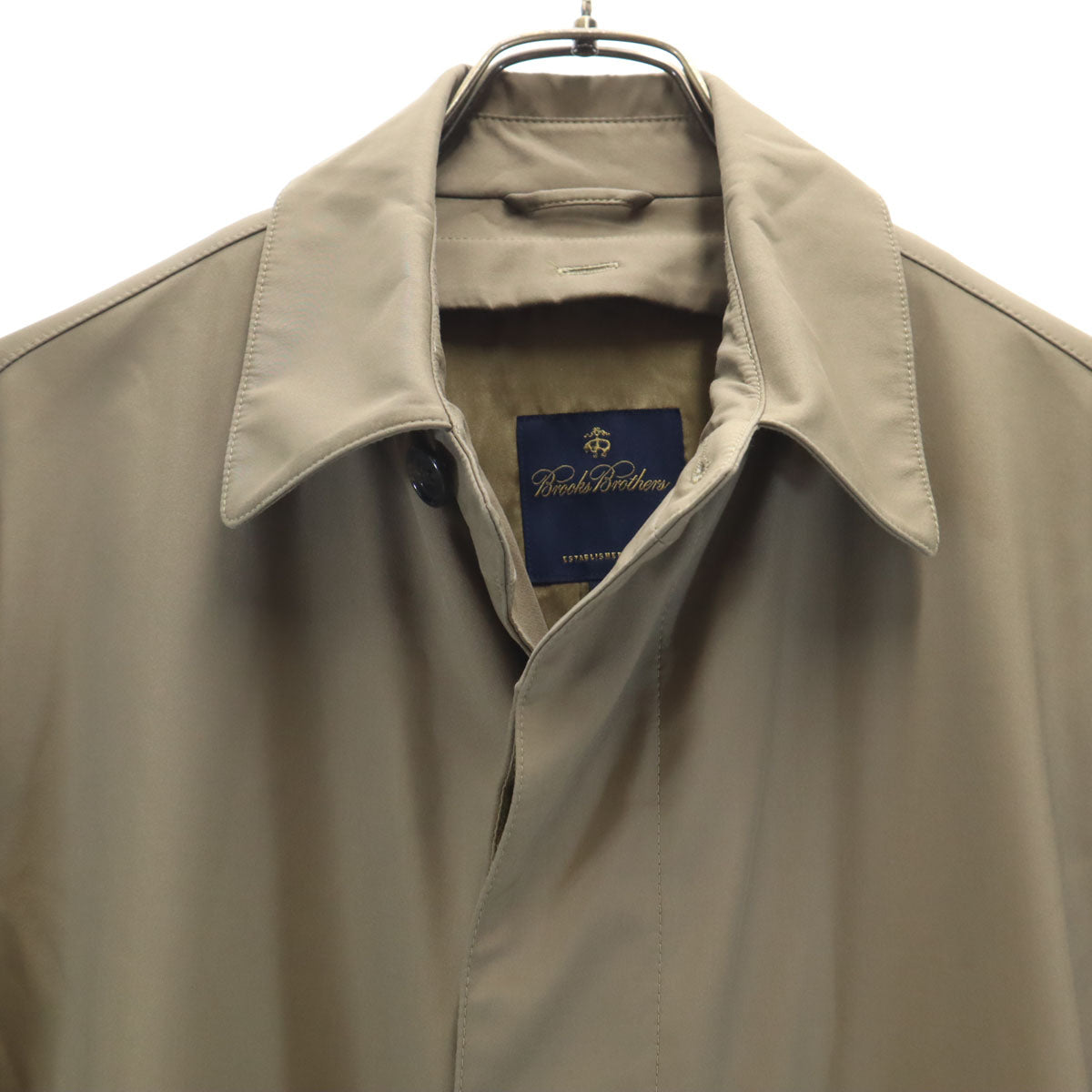 Brooks Brothers ブルックスブラザーズ ステンカラーコート S カーキブラウン メンズ