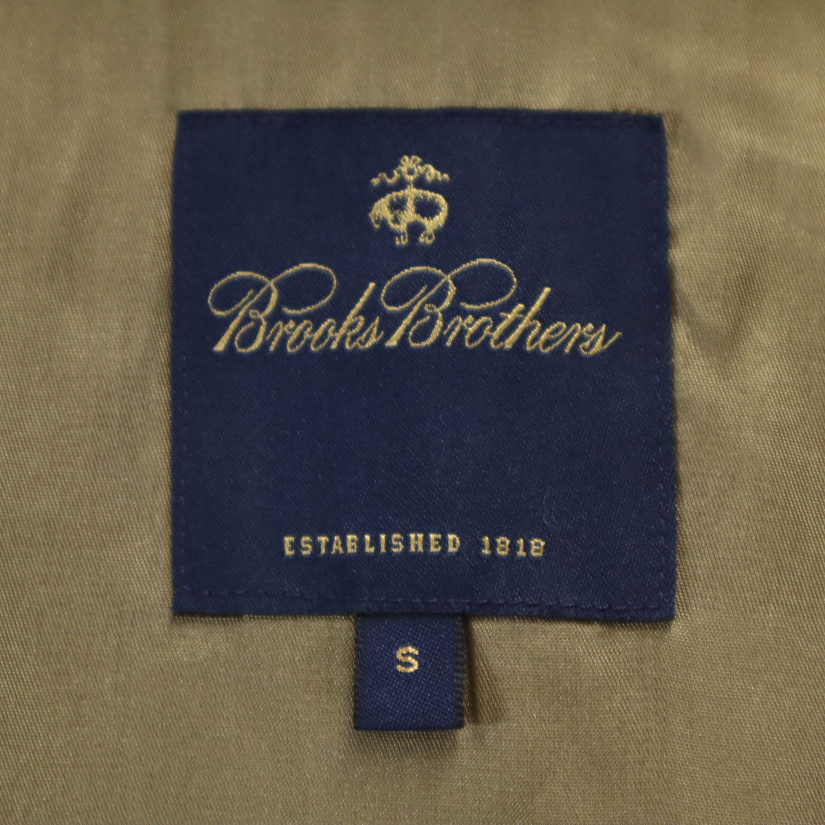 Brooks Brothers ブルックスブラザーズ ステンカラーコート S カーキブラウン メンズ