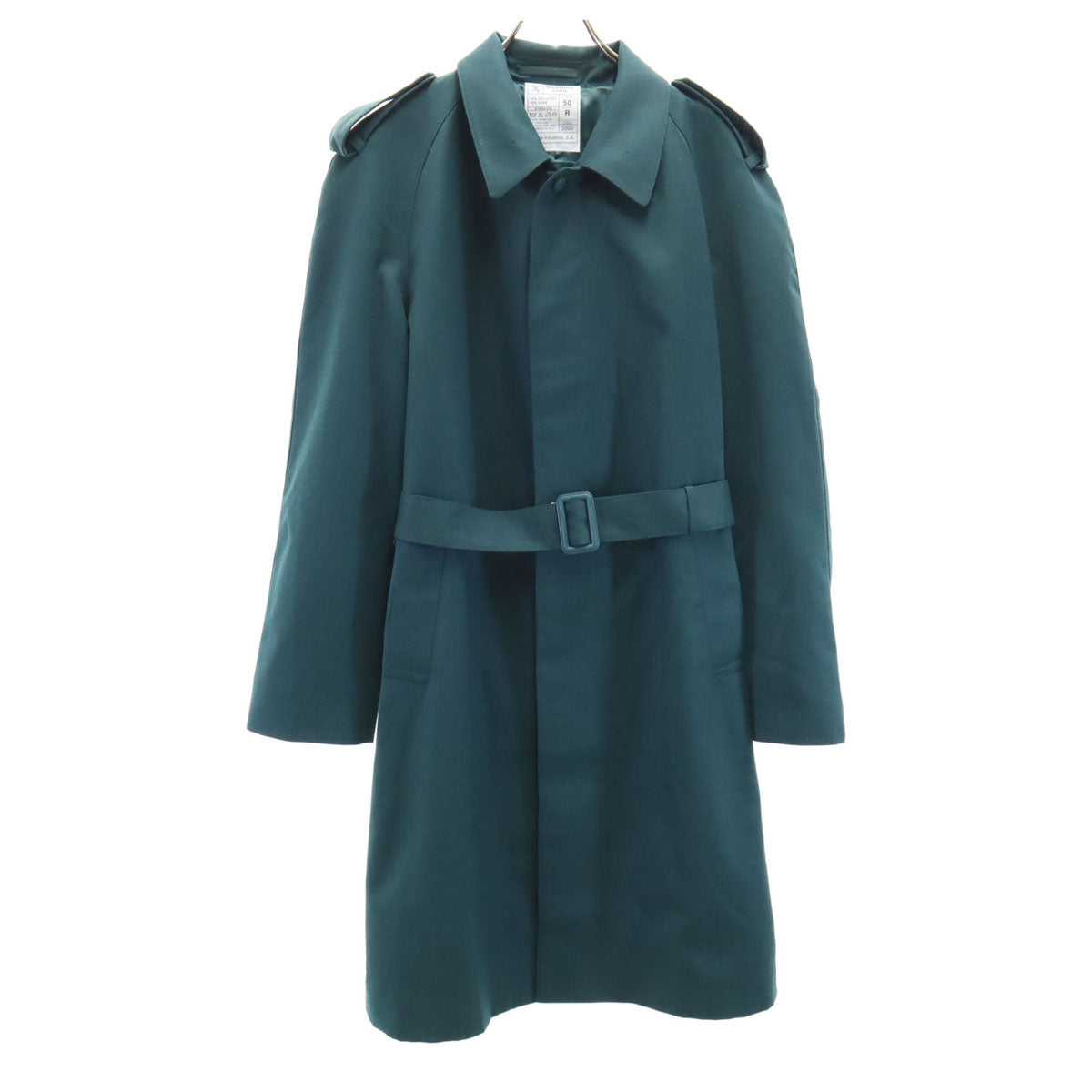 グアルディアシビル 00s 2000年 財務警察 ウールギャバジン コート 50 深緑 メンズ