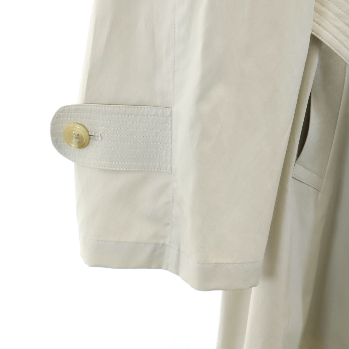 Aquascutum アクアスキュータム 90s 日本製 オールド ステンカラーコート 4S グレージュ レディース