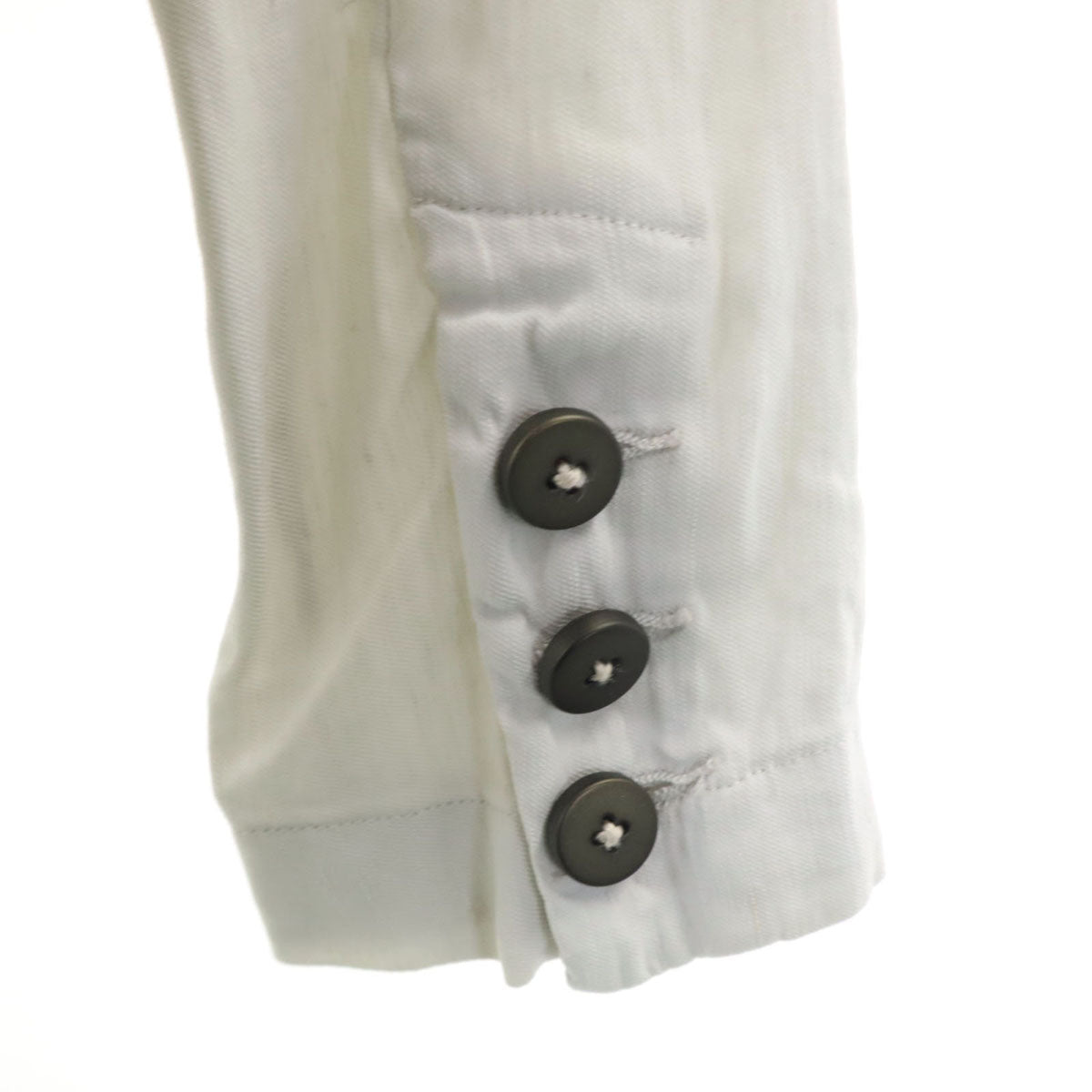 TRANSIT トランジット イタリア製 リネンブレンド ステンカラーコート 1 ライトグレー ストレッチ レディース