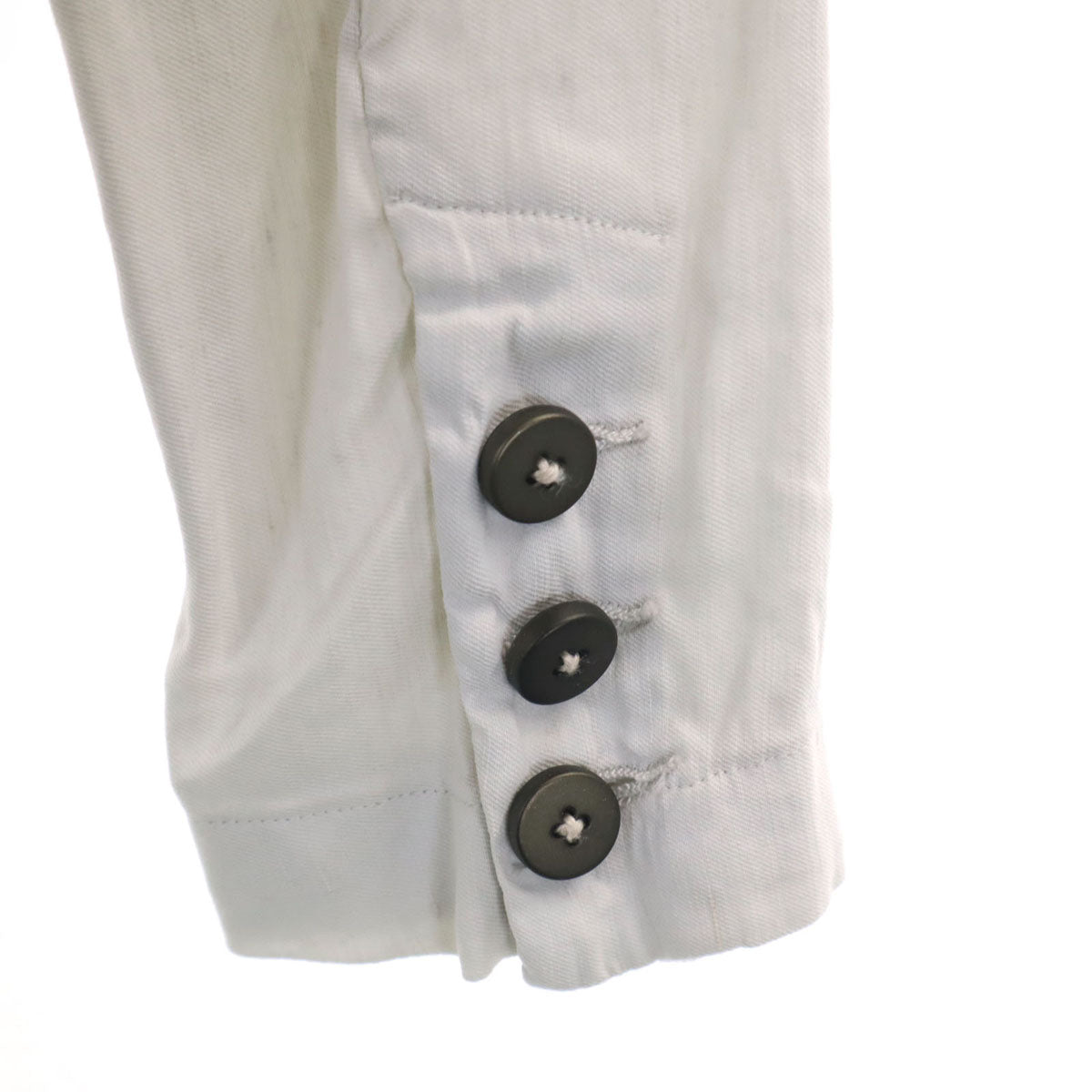 TRANSIT トランジット イタリア製 リネンブレンド ステンカラーコート 1 ライトグレー ストレッチ レディース