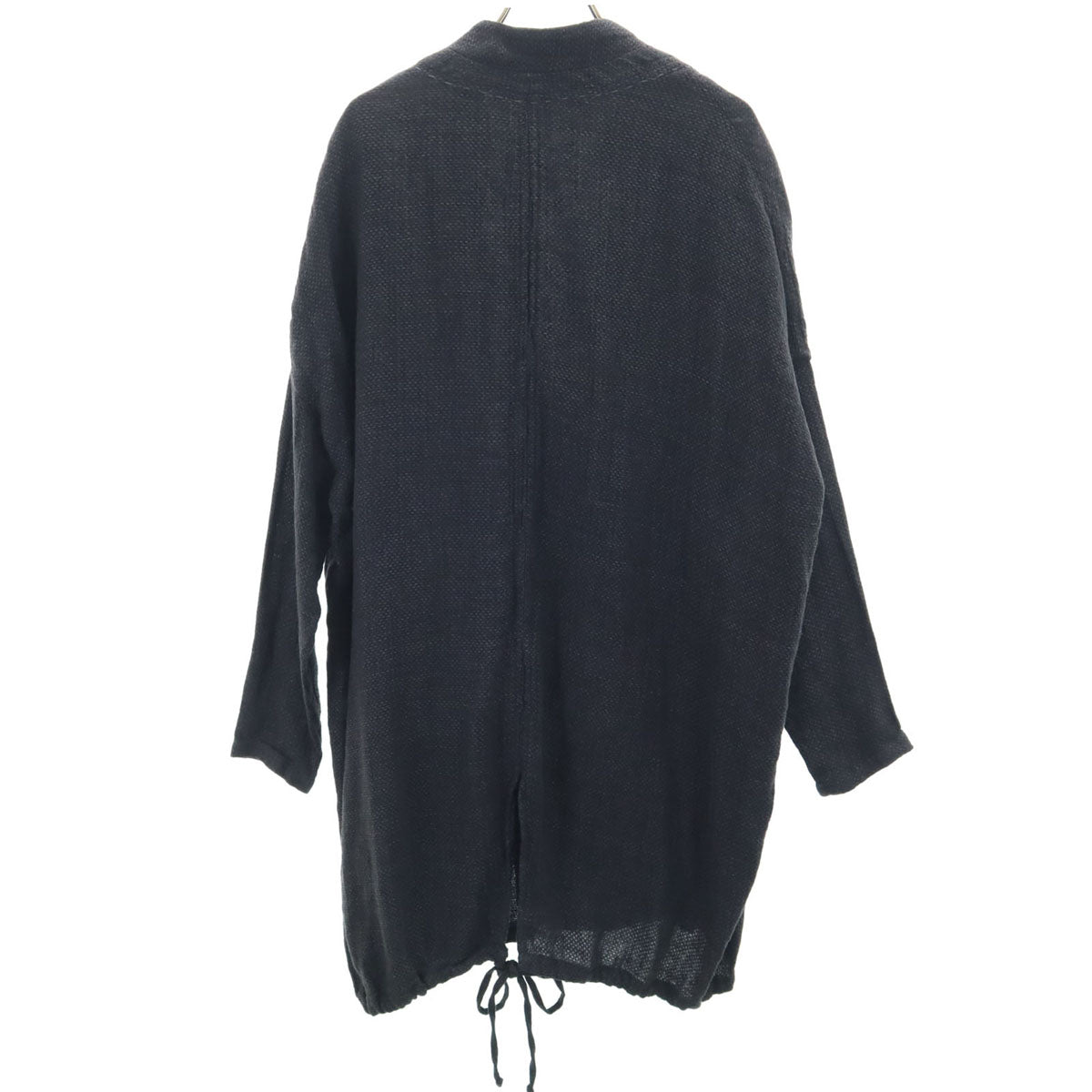 TRANSIT トランジット イタリア製 リネン ダブルブレスト コート 1 チャコールグレー レディース