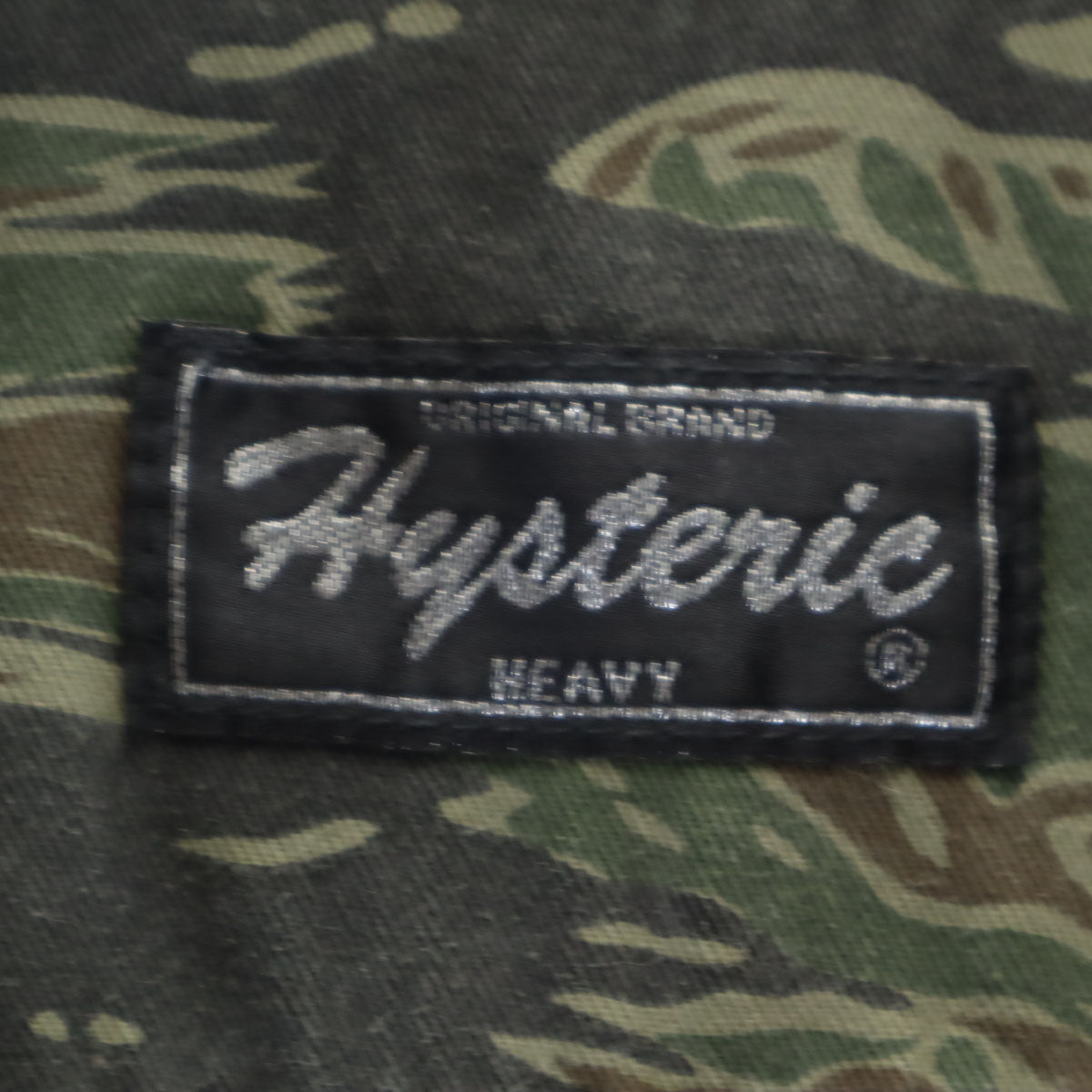 HYSTERIC ヒステリック 日本製 カモフラ柄 長袖 ミニワンピース FREE カーキ レディース