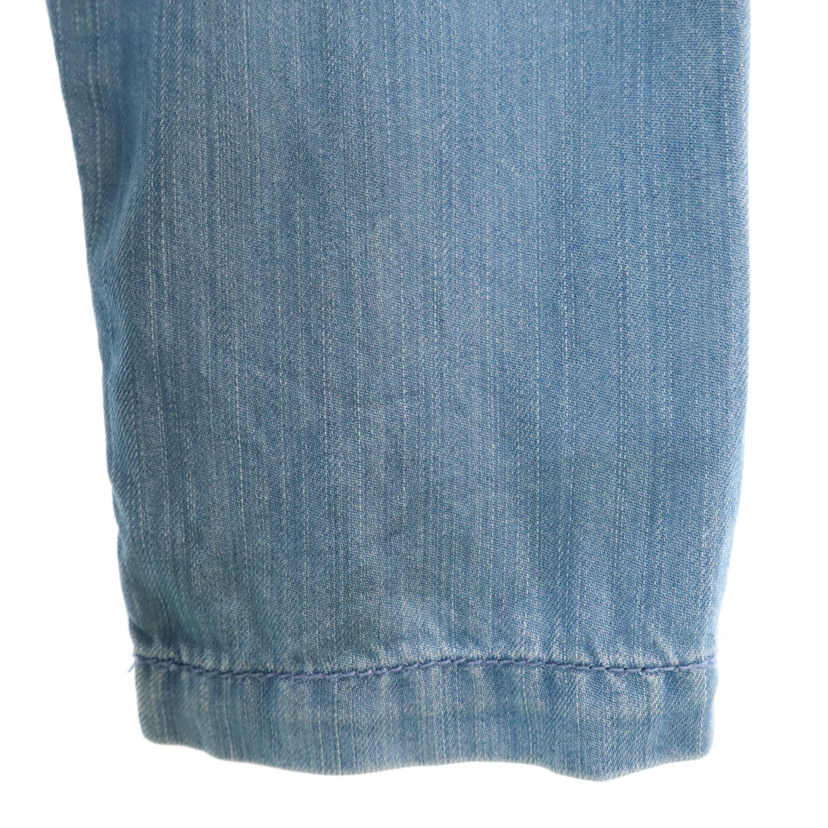 MAX&CO マックスアンドコー シャンブレー フーデッド コート 40 ブルー マックスマーラ レディース