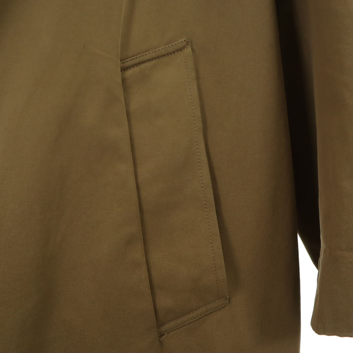 Aquascutum アクアスキュータム 60s 70s イングランド製 ヴィンテージ Aqua5 ステンカラーコート オリーブ メンズ