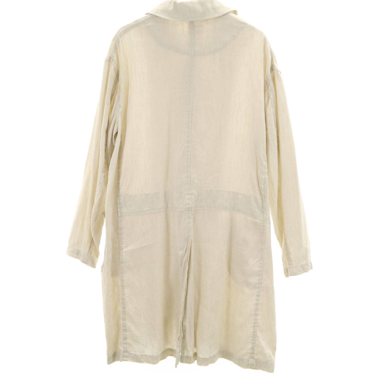 Danton ダントン リネンブレンド ステンカラーコート 34 グレージュ レディース