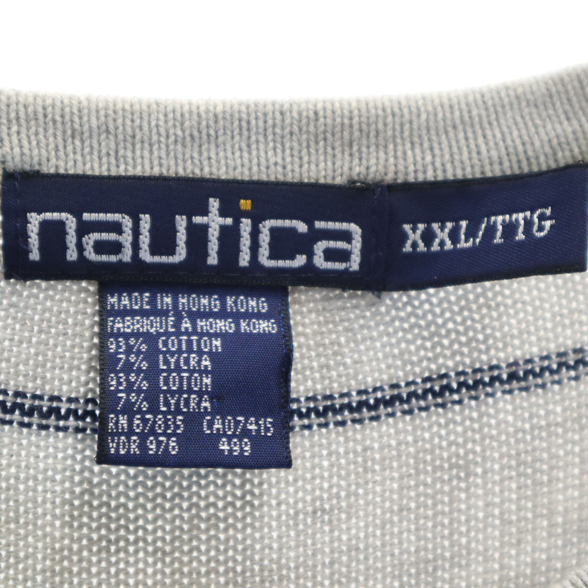 NAUTICA ノーティカ 90s オールド チェック柄 長袖 ニット XXL グレー セーター ビッグサイズ メンズ