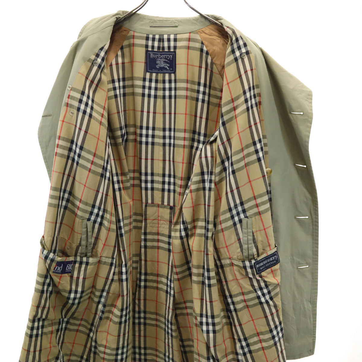 Burberrys バーバリーズ 80s 90s 英国製 オールド トレンチコート 48 ベージュ系 メンズ