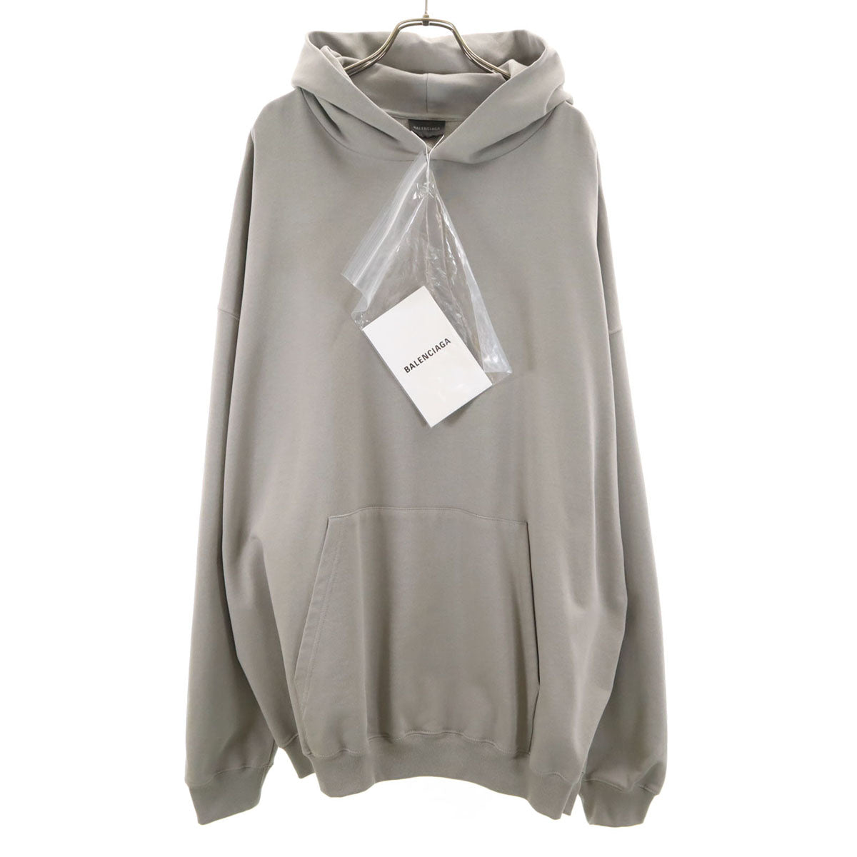 BALENCIAGA バレンシアガ ポルトガル製 長袖 スウェットパーカー XXS グレー メンズ