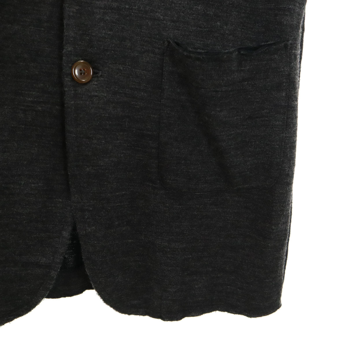 Vivienne WestwoodMAN ヴィヴィアンウエストウッドマン 日本製 カットオフ加工 テーラードジャケット 44 チャコールグレー アンコン メンズ