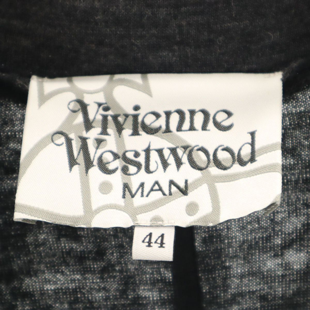 Vivienne WestwoodMAN ヴィヴィアンウエストウッドマン 日本製 カットオフ加工 テーラードジャケット 44 チャコールグレー アンコン メンズ