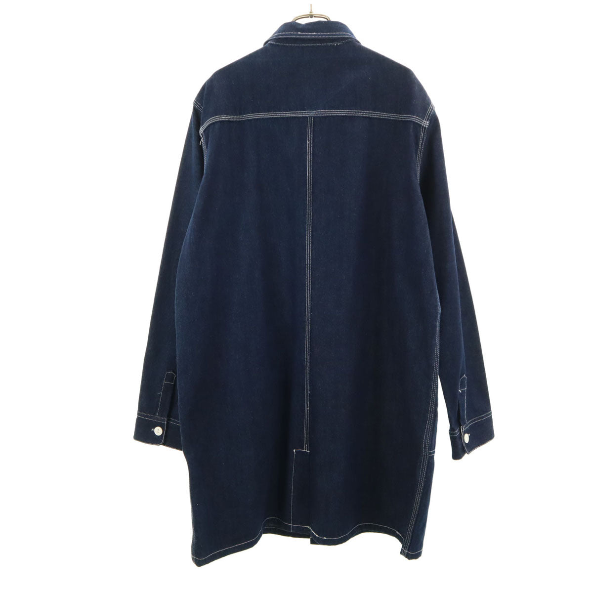 ラピーヌ 長袖 デニム シャツワンピース 42 インディゴ レディース