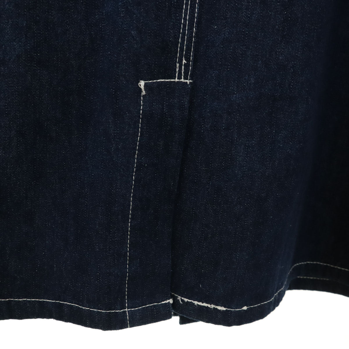 ラピーヌ 長袖 デニム シャツワンピース 42 インディゴ レディース