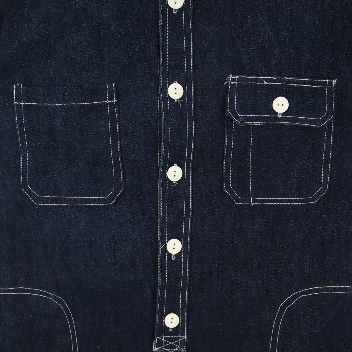 ラピーヌ 長袖 デニム シャツワンピース 42 インディゴ レディース