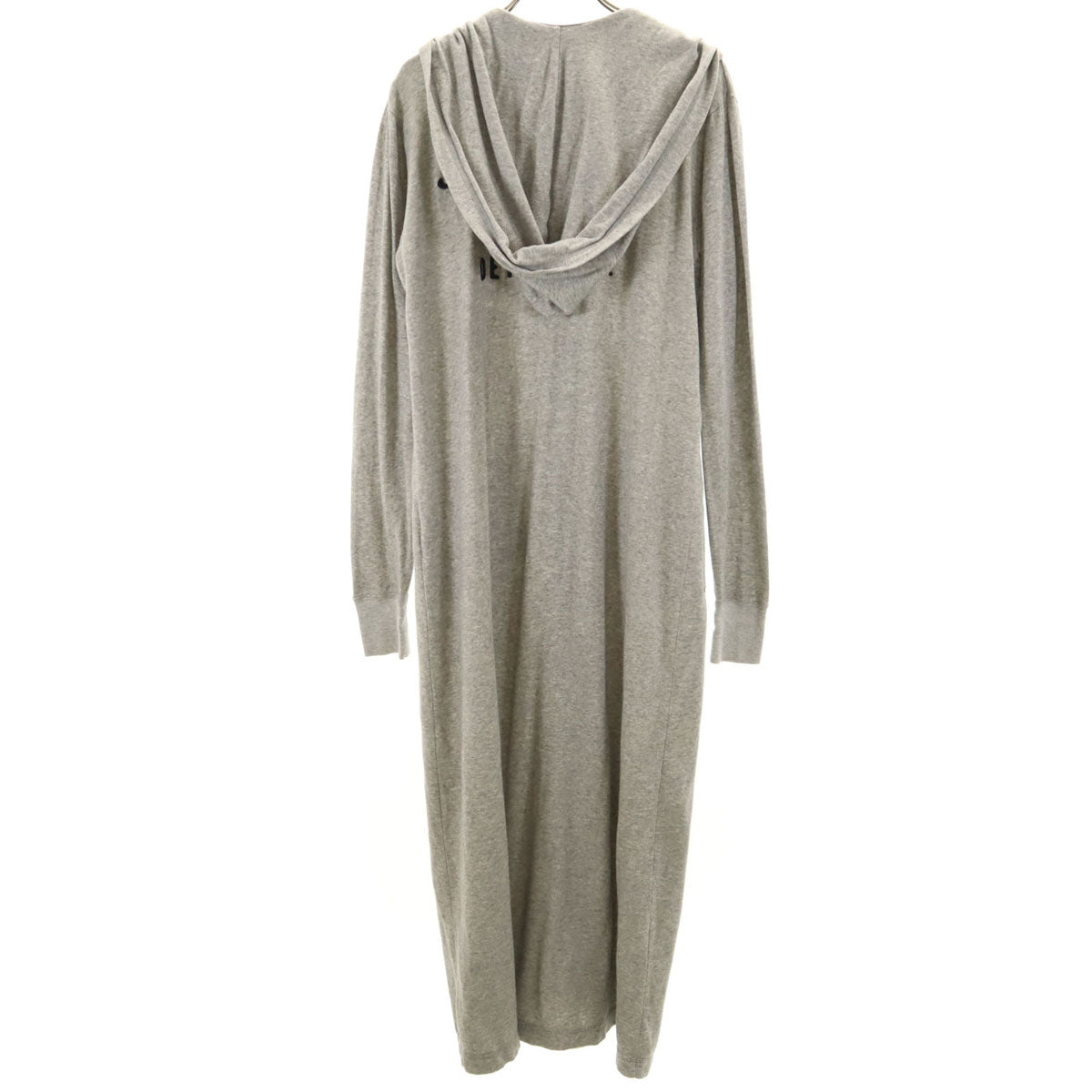 HYSTERIC GLAMOUR ヒステリックグラマー チェーン刺繍 長袖 ロング パーカー FREE グレー レディース