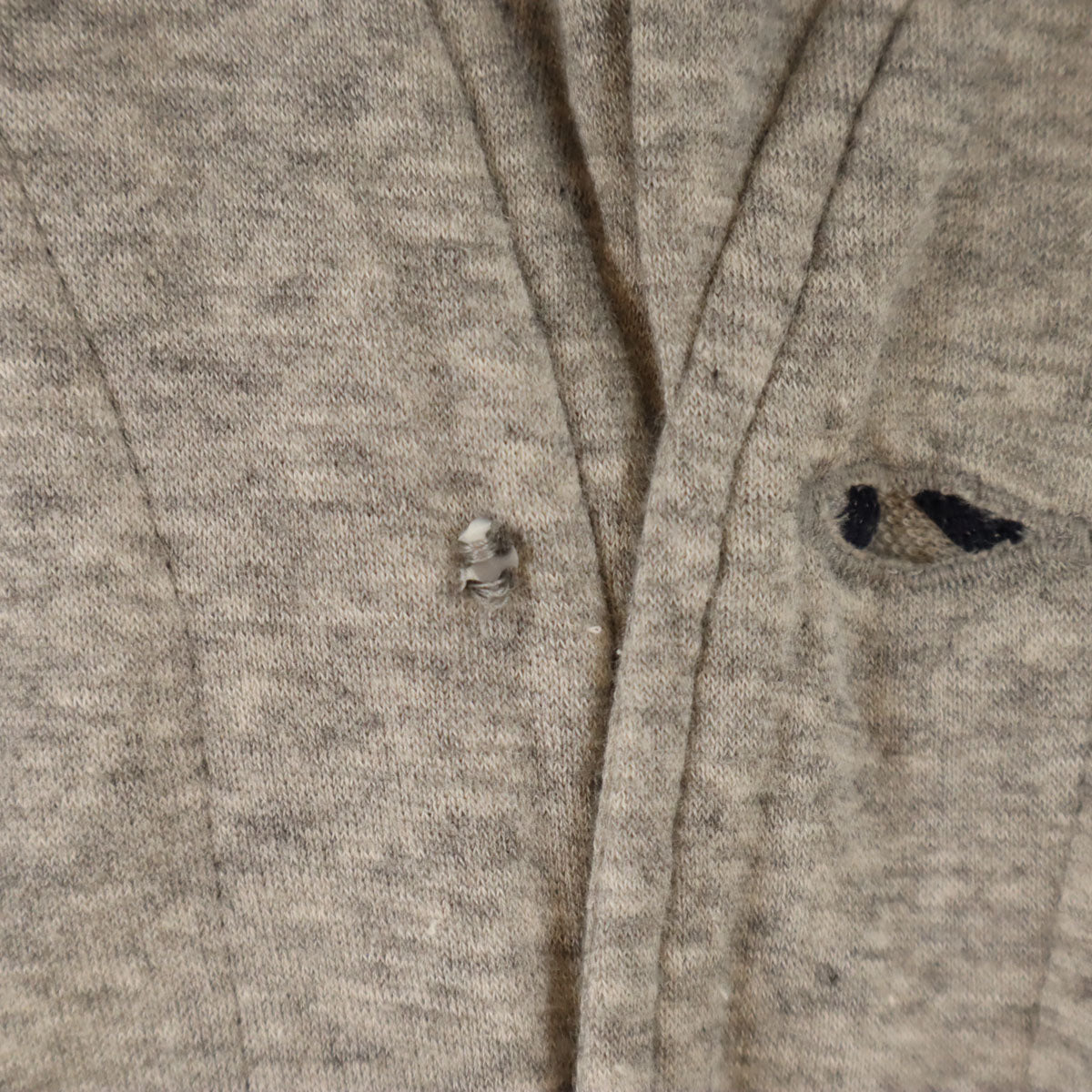 HYSTERIC GLAMOUR ヒステリックグラマー チェーン刺繍 長袖 ロング パーカー FREE グレー レディース