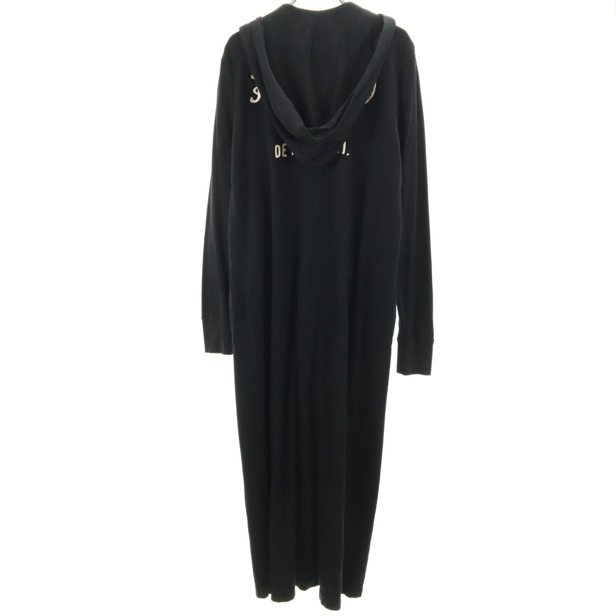 HYSTERIC GLAMOUR ヒステリックグラマー チェーン刺繍 長袖 ロング パーカー FREE ブラック メンズ