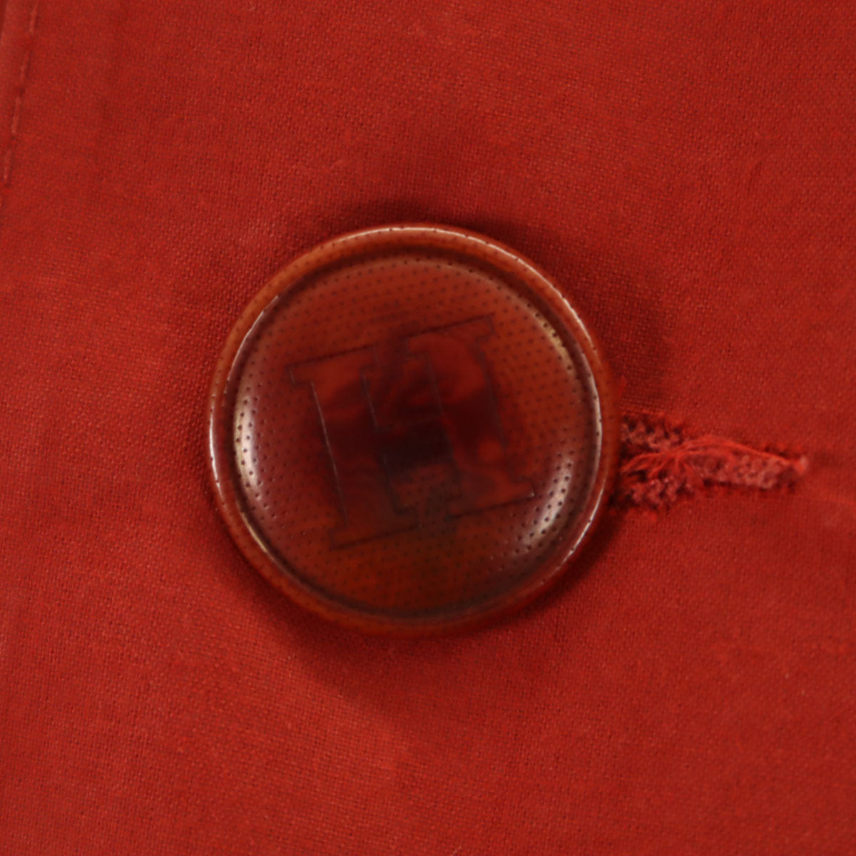 HERMES エルメス 80s スコットランド製 ヴィンテージ アルスター コート L レッド系 レディース