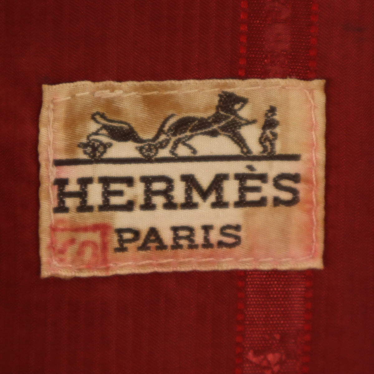 HERMES エルメス 80s スコットランド製 ヴィンテージ アルスター コート L レッド系 レディース