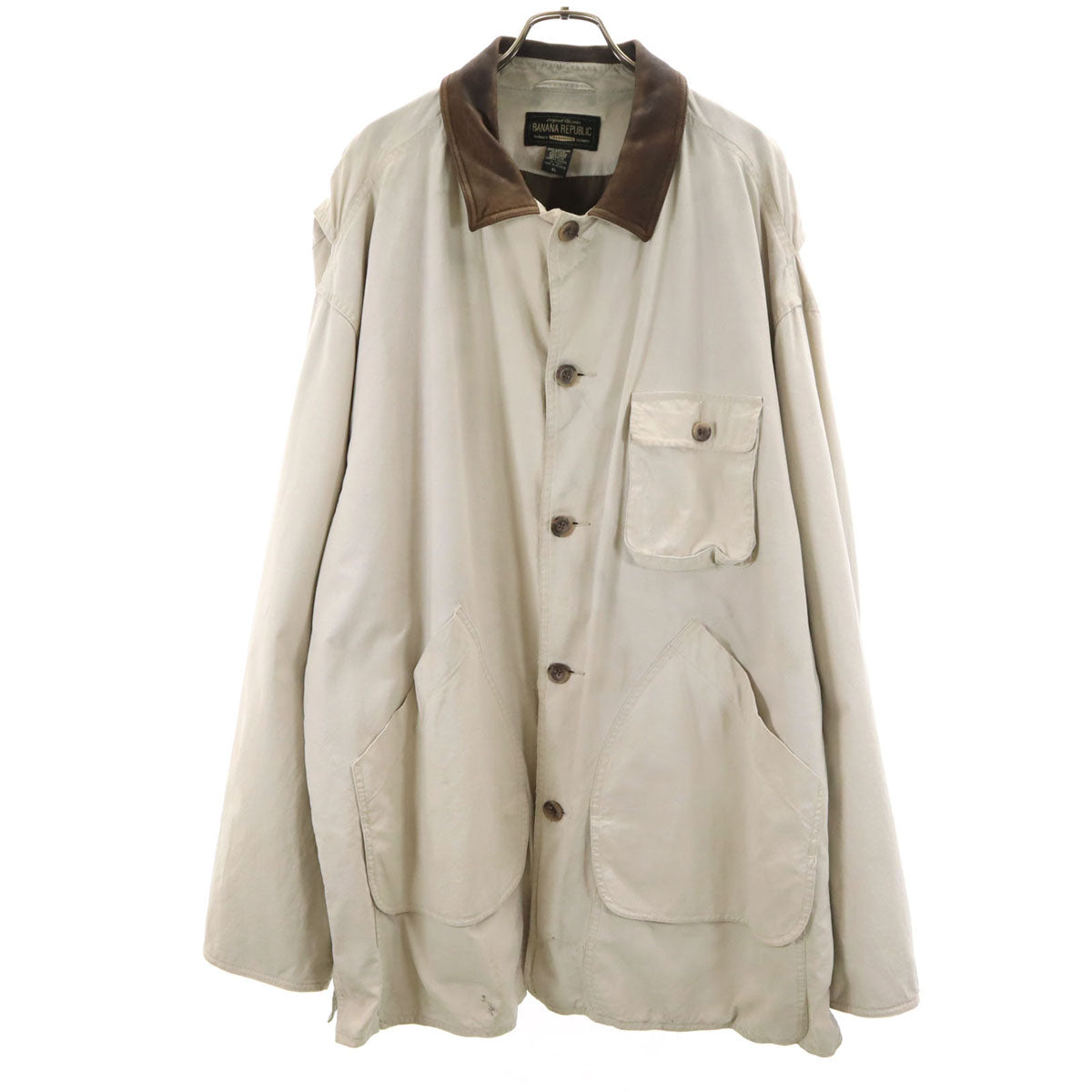 Banana Republic バナナリパブリック 90s 00s オールド ステンカラーコート XL グレージュ メンズ